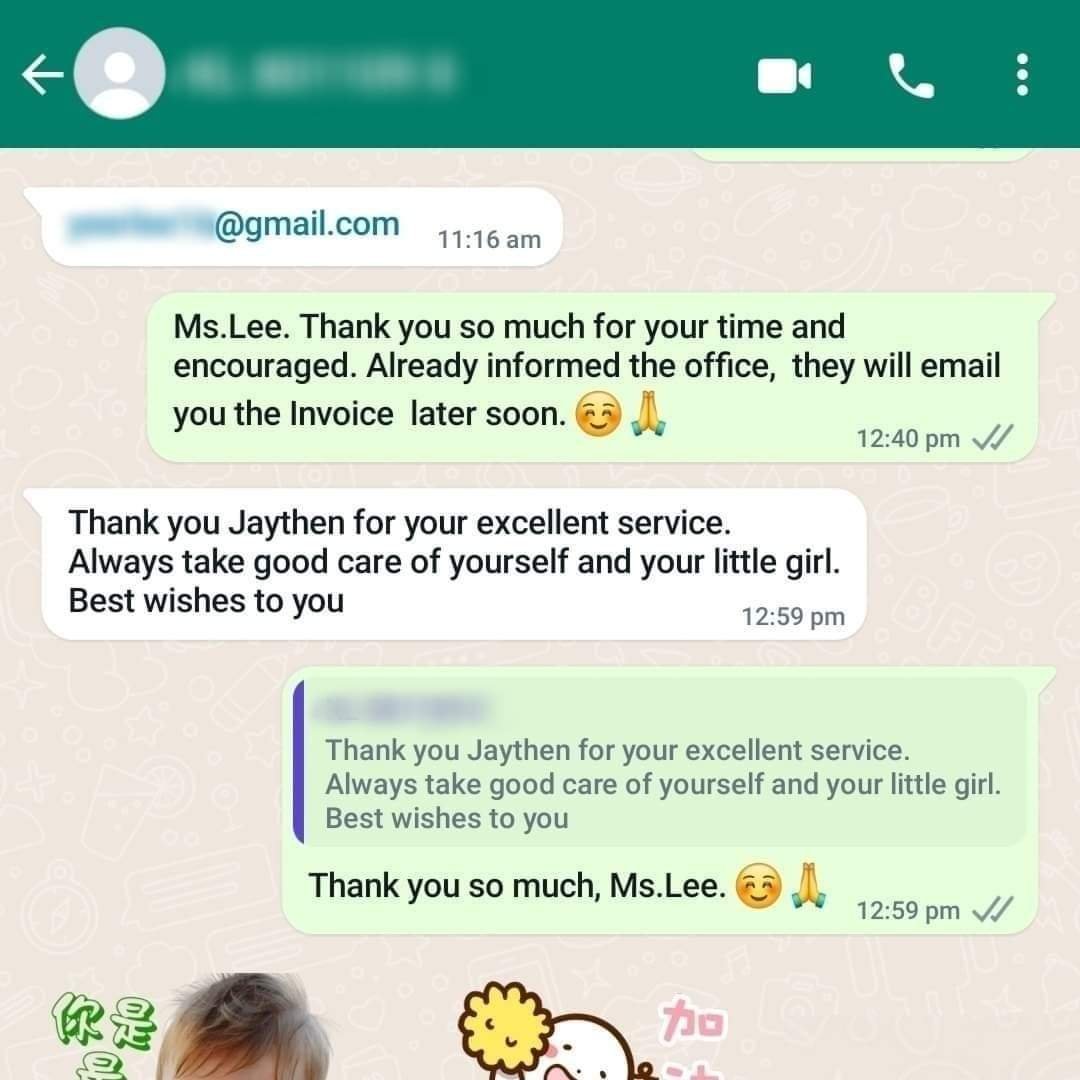 Customer review: waterproof coating service for wet area Penang