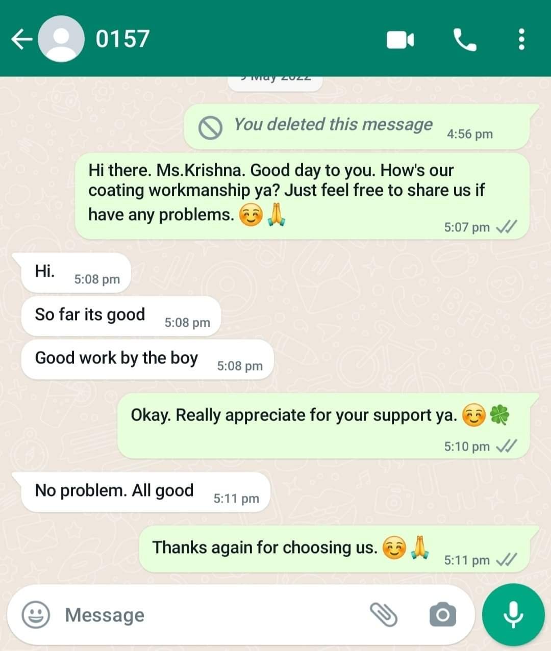 Customer review: toilet water leakage solution without renovation Penang