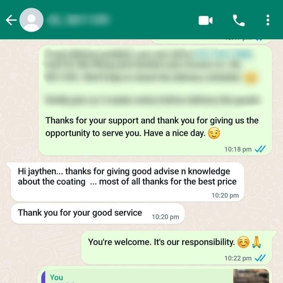 Customer feedback: no-hacking bathroom coating in Penang