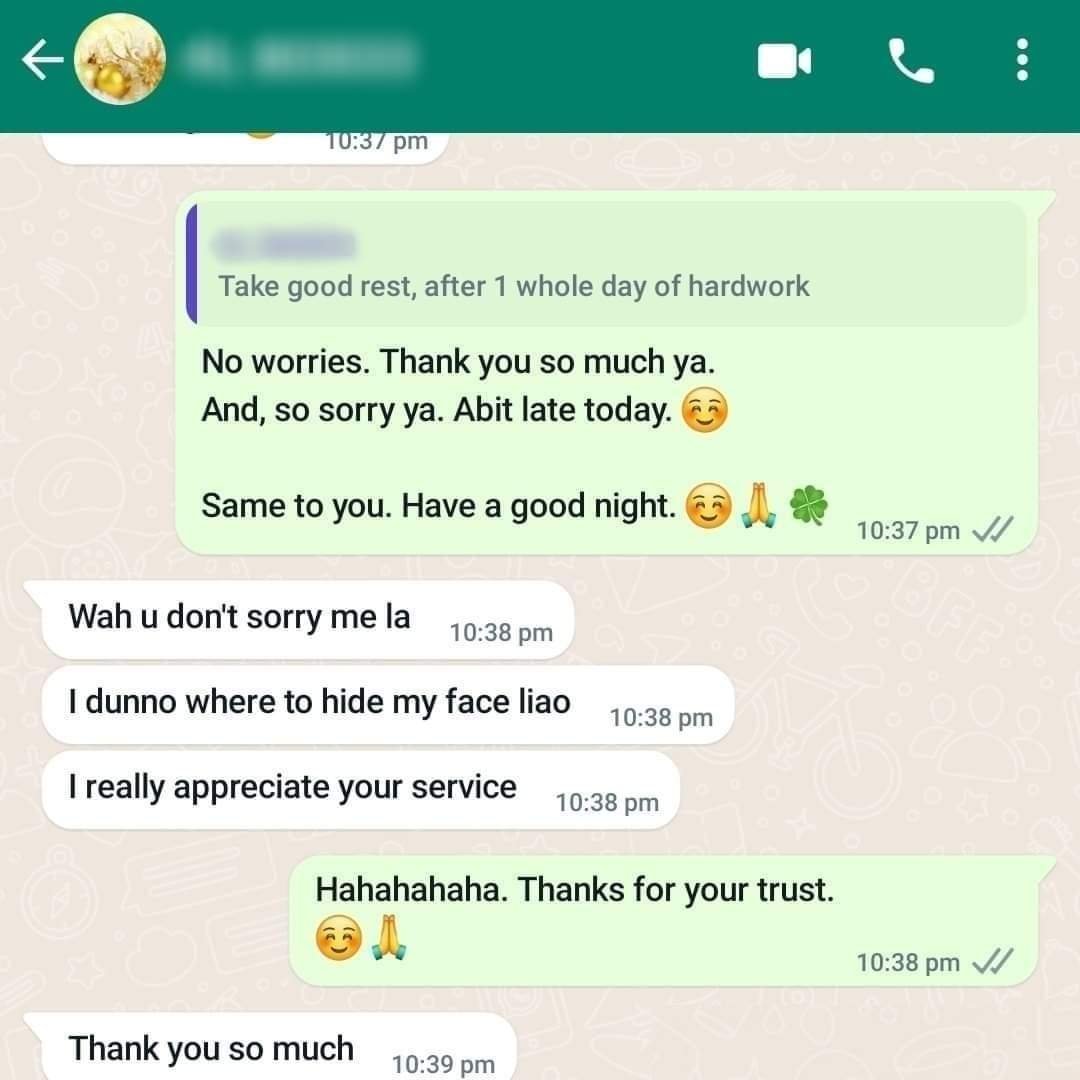 Customer review: bathroom leakage solved with coating Penang