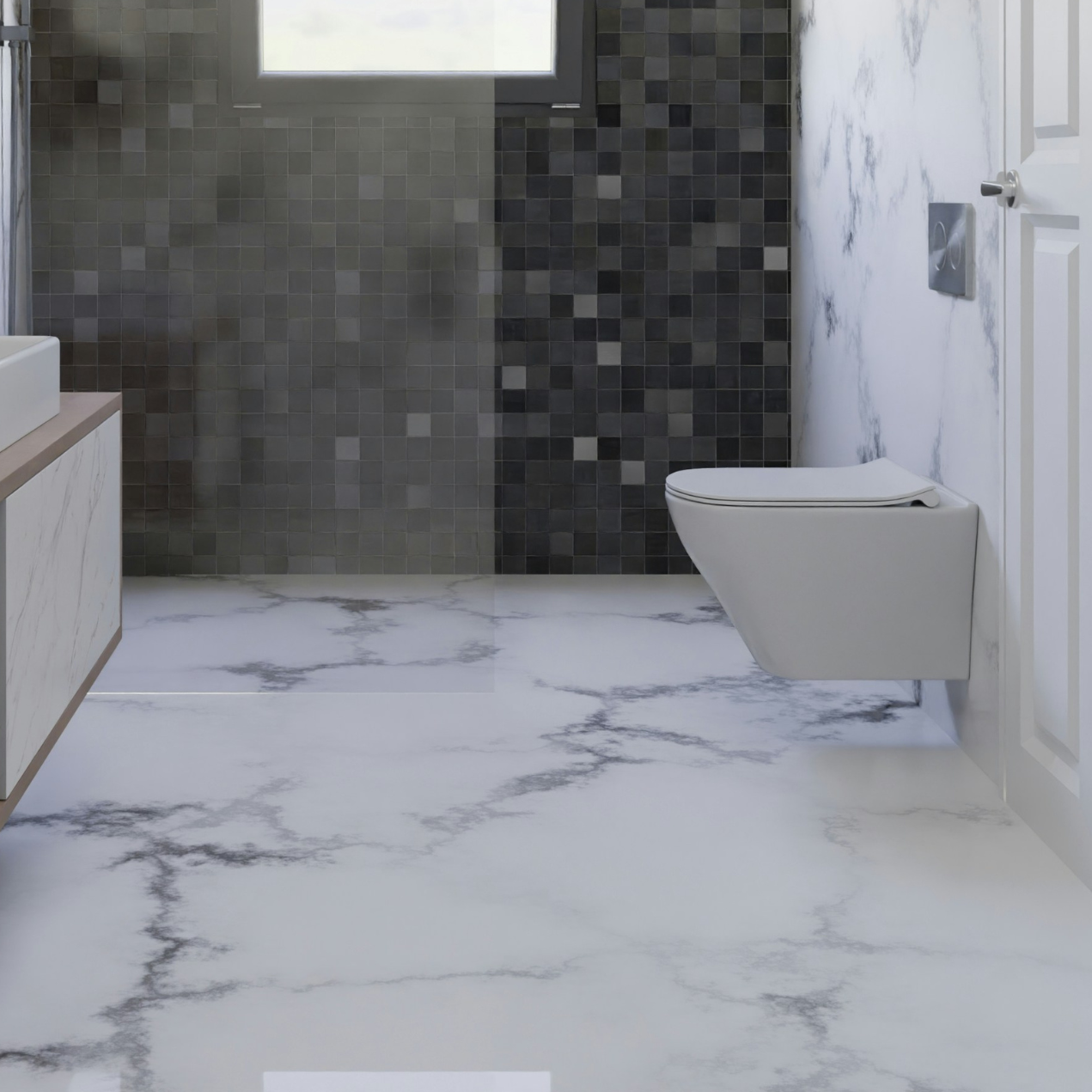 Marble effect coating in Penang for premium finishing with practical surface protection