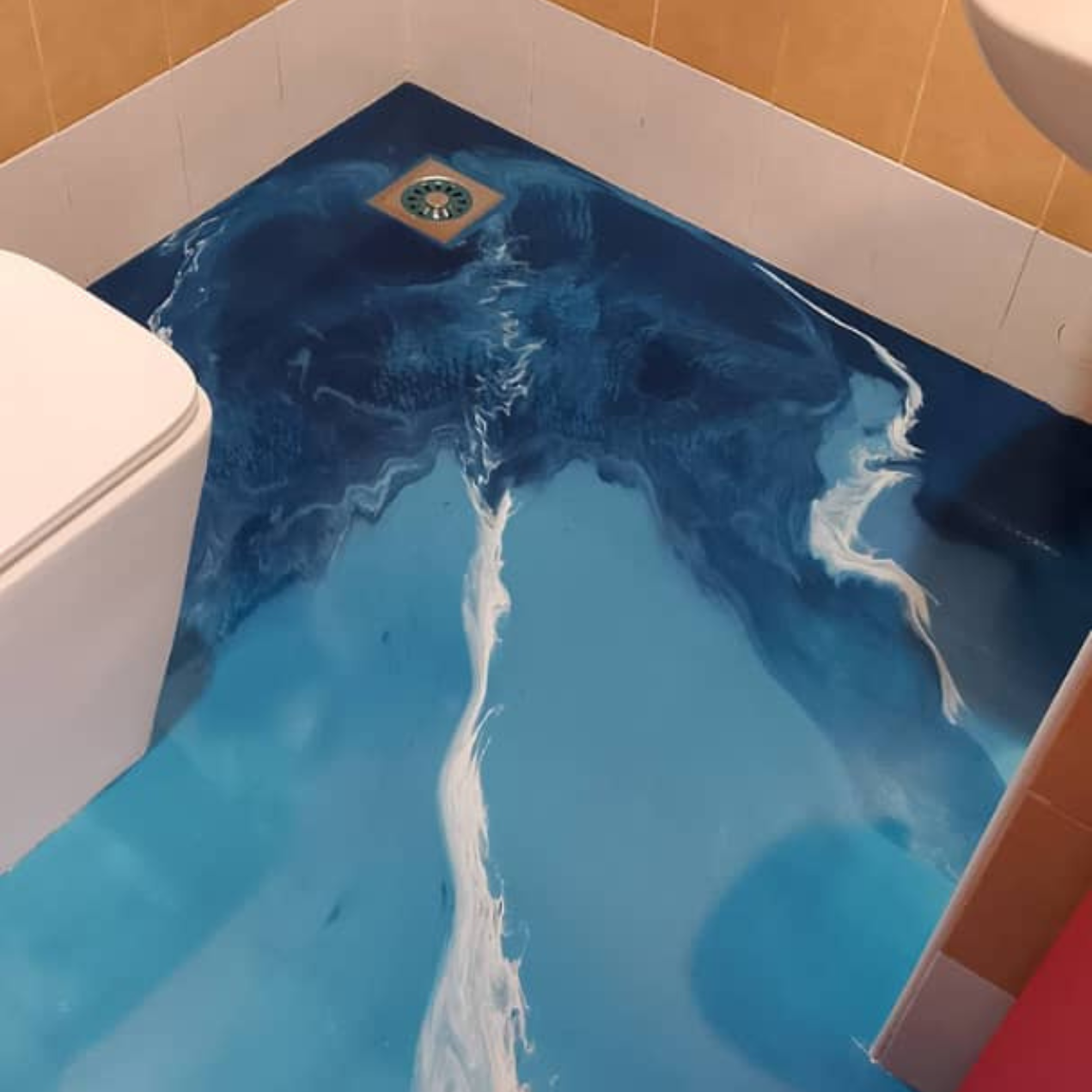 Wet area waterproof coating in Penang for bathroom and toilet water leakage without hacking tiles